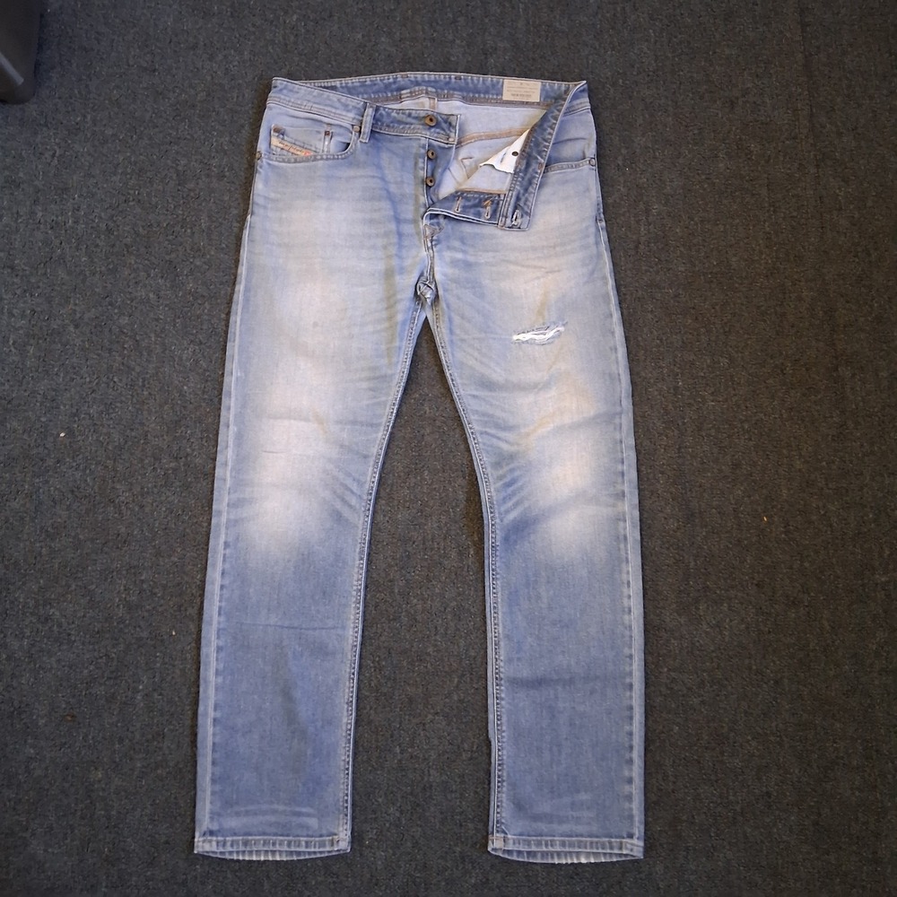 Diesel Waykee Denim Jeans Men's 34 X 32"Stretch Regular Straight Button Fly